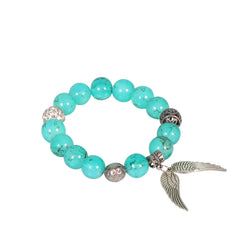 Tranquil Aqua Beads Bracelet
