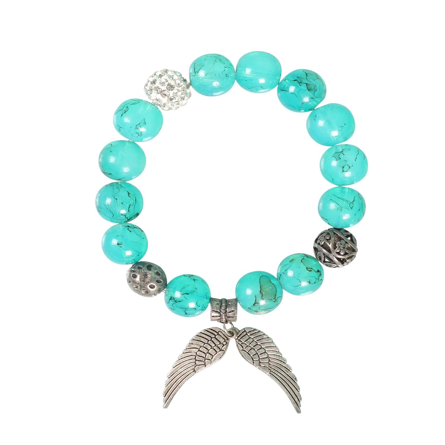 Tranquil Aqua Beads Bracelet