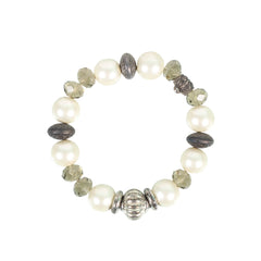 Ethereal Pearl Halo Bracelet