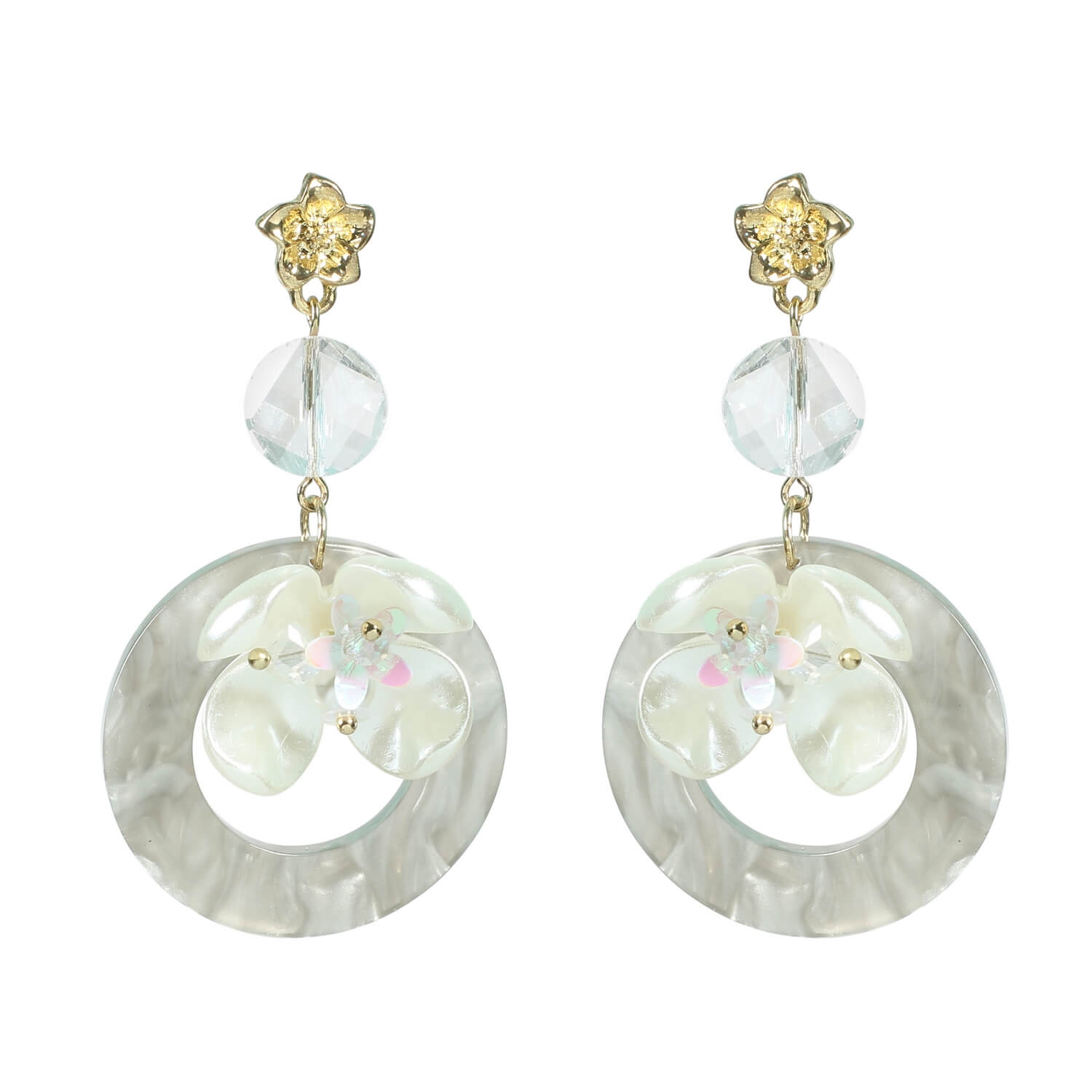 Blossom Round Petal Earrings