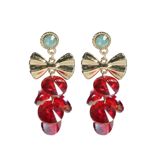 Intense Red Charm Medley Earrings