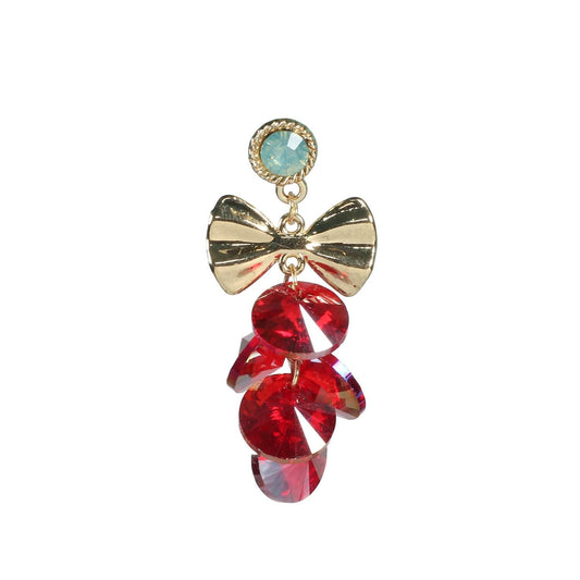 Intense Red Charm Medley Earrings
