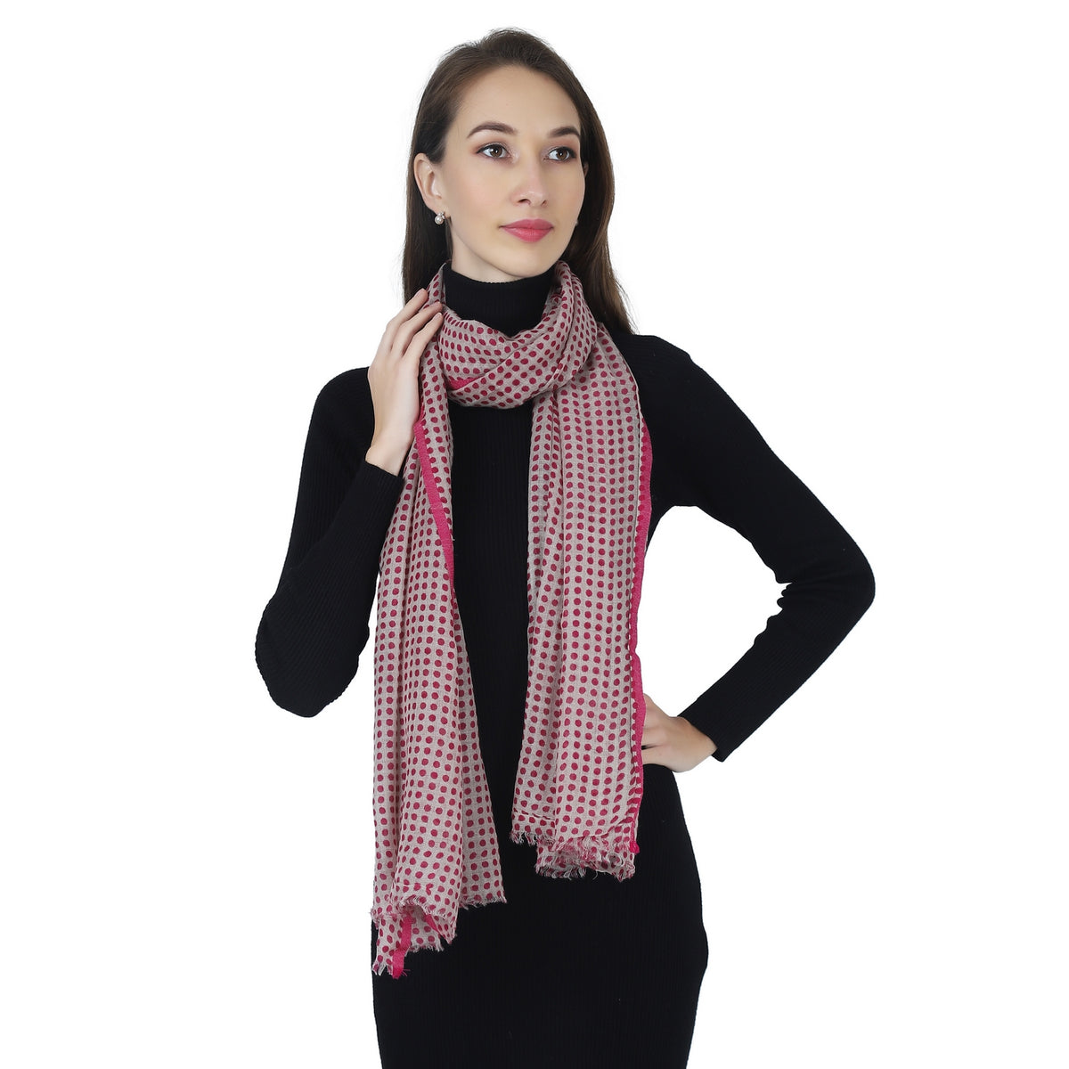 Pink Champagne Dots Scarf