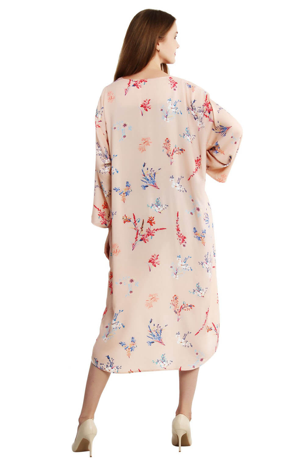 Blooms in Motion High-Low Kimono