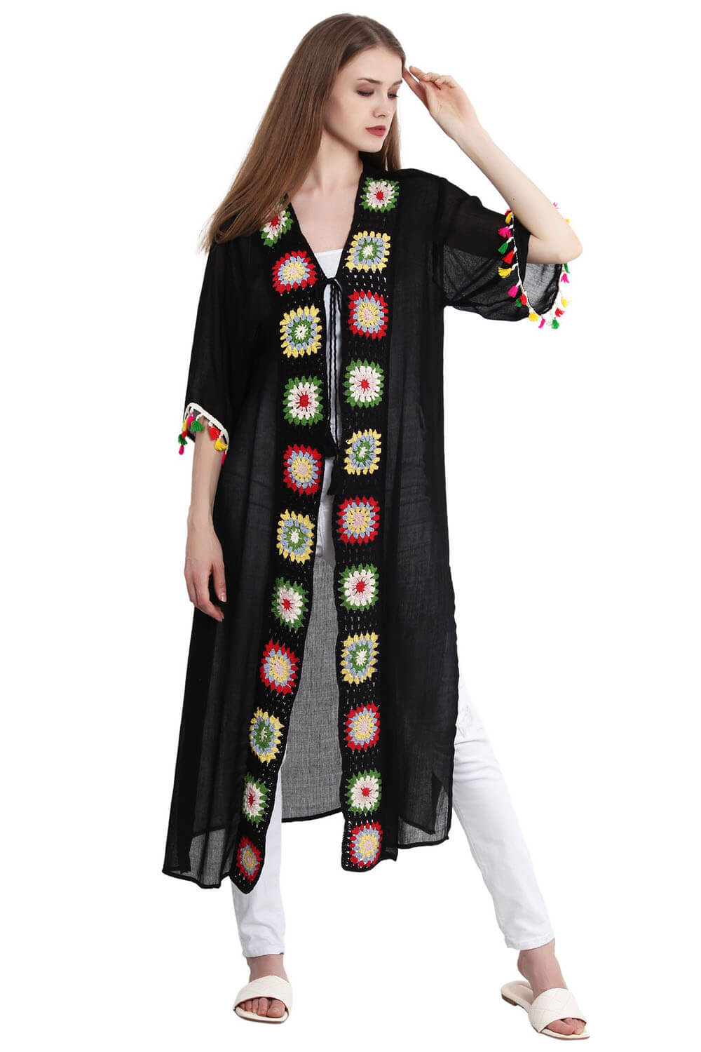 Crochet Strip Kimono