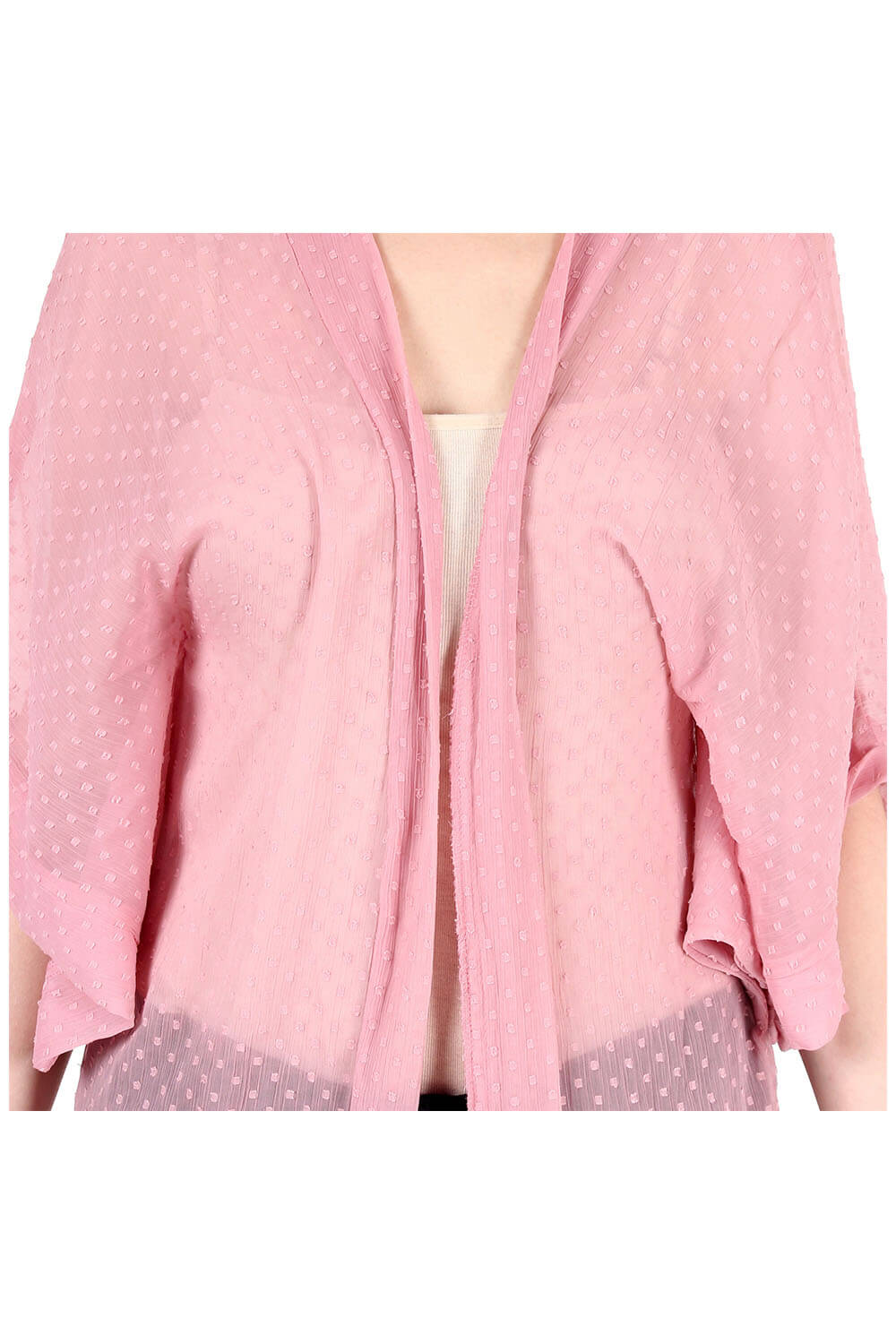 Pink Fringe Kimono