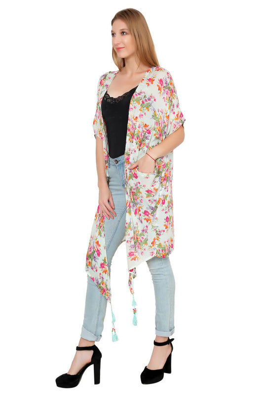 Floral Cover-Up Kimono