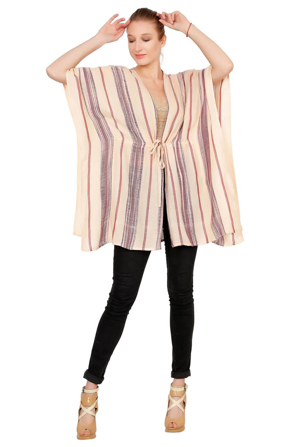 Front Tie Kimono