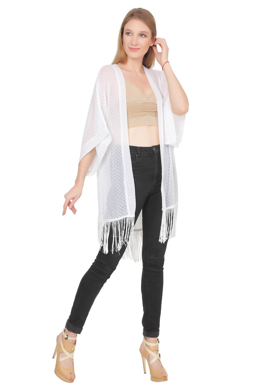 Swiss Dot Kimono