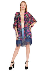 Floral Elegance Beach Kimono