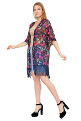 Floral Elegance Beach Kimono