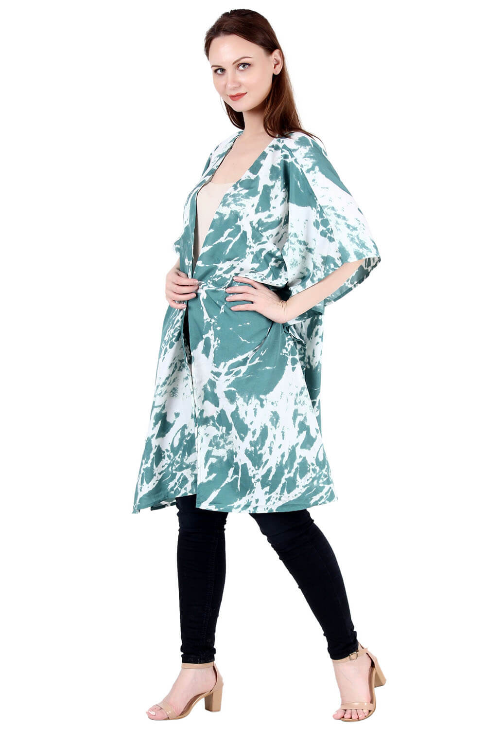 Seaside Swirls Tie Dye Kimono