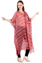 Refined and Airy Printed Kaftan