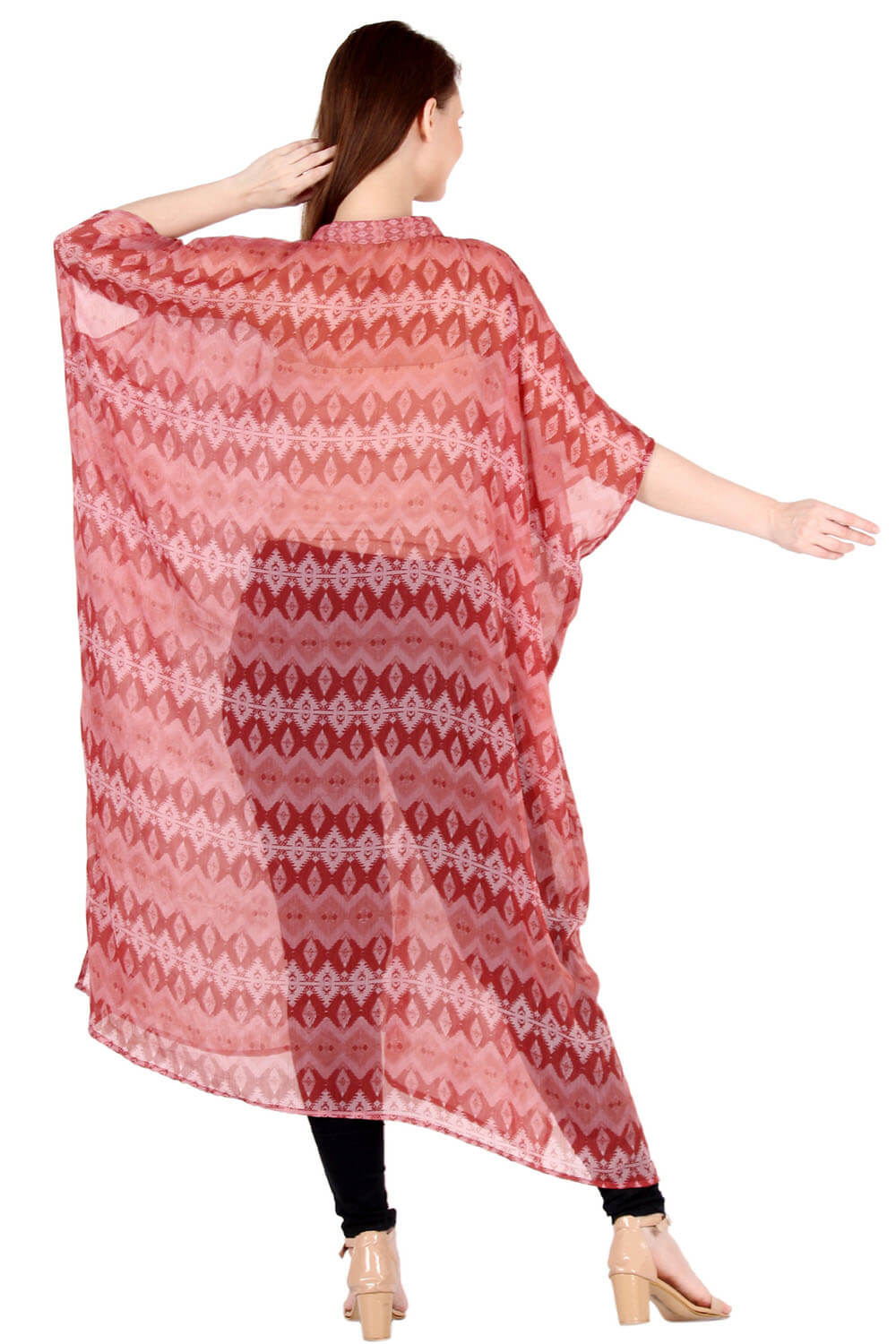 Refined and Airy Printed Kaftan
