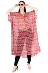 Refined and Airy Printed Kaftan