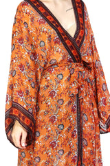 Kimono maxi dress