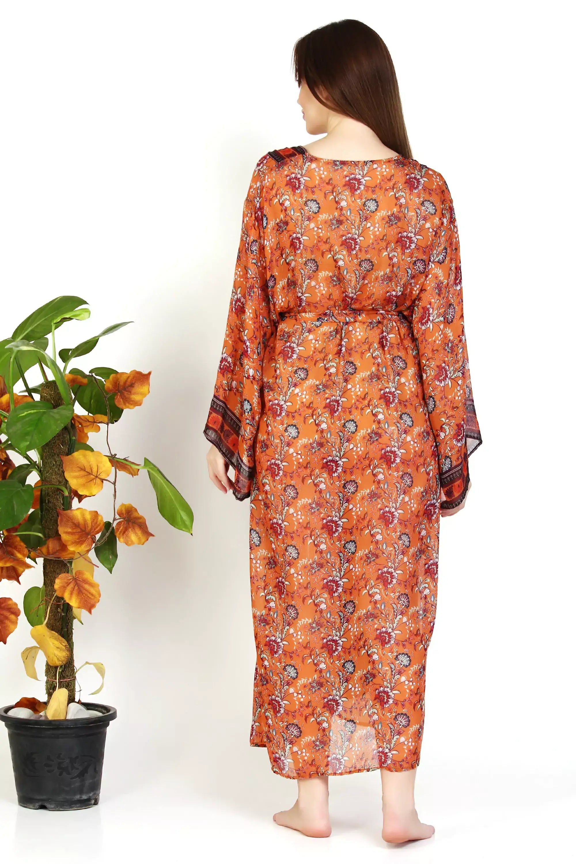 Kimono maxi dress