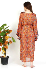 Kimono maxi dress