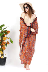 Kimono maxi dress