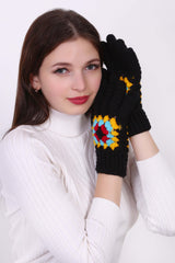 Granny Square Gloves