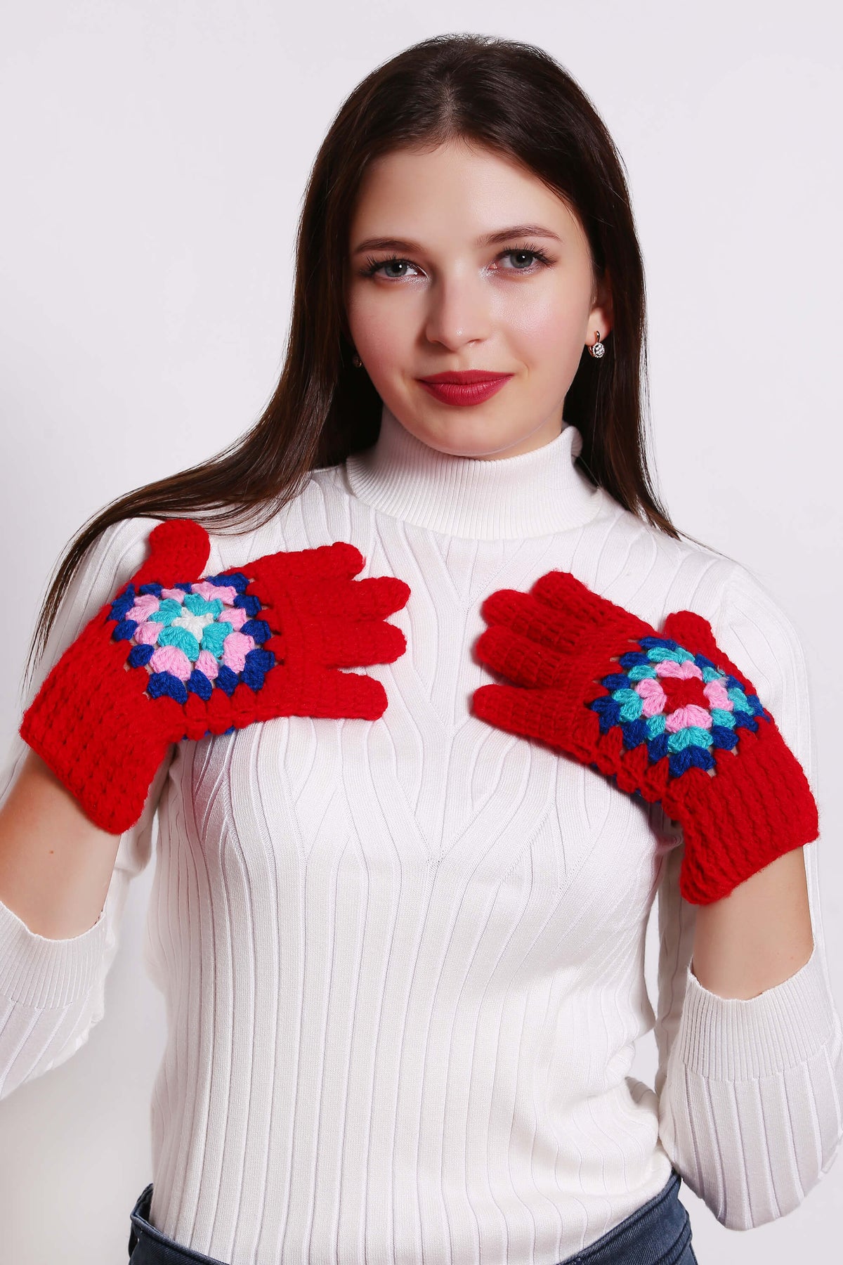 Classic Granny Square Gloves