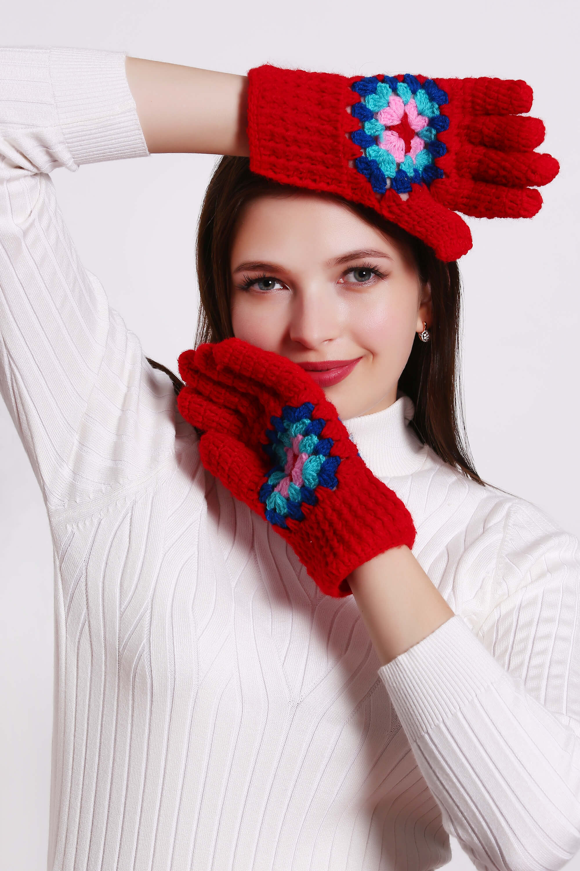 Classic Granny Square Gloves