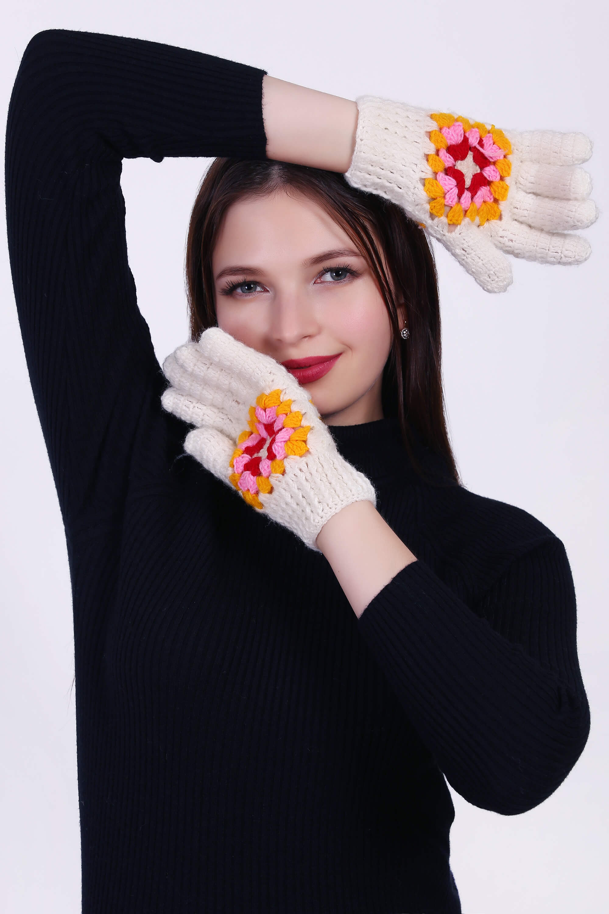 Crochet Comfort Granny Square Gloves