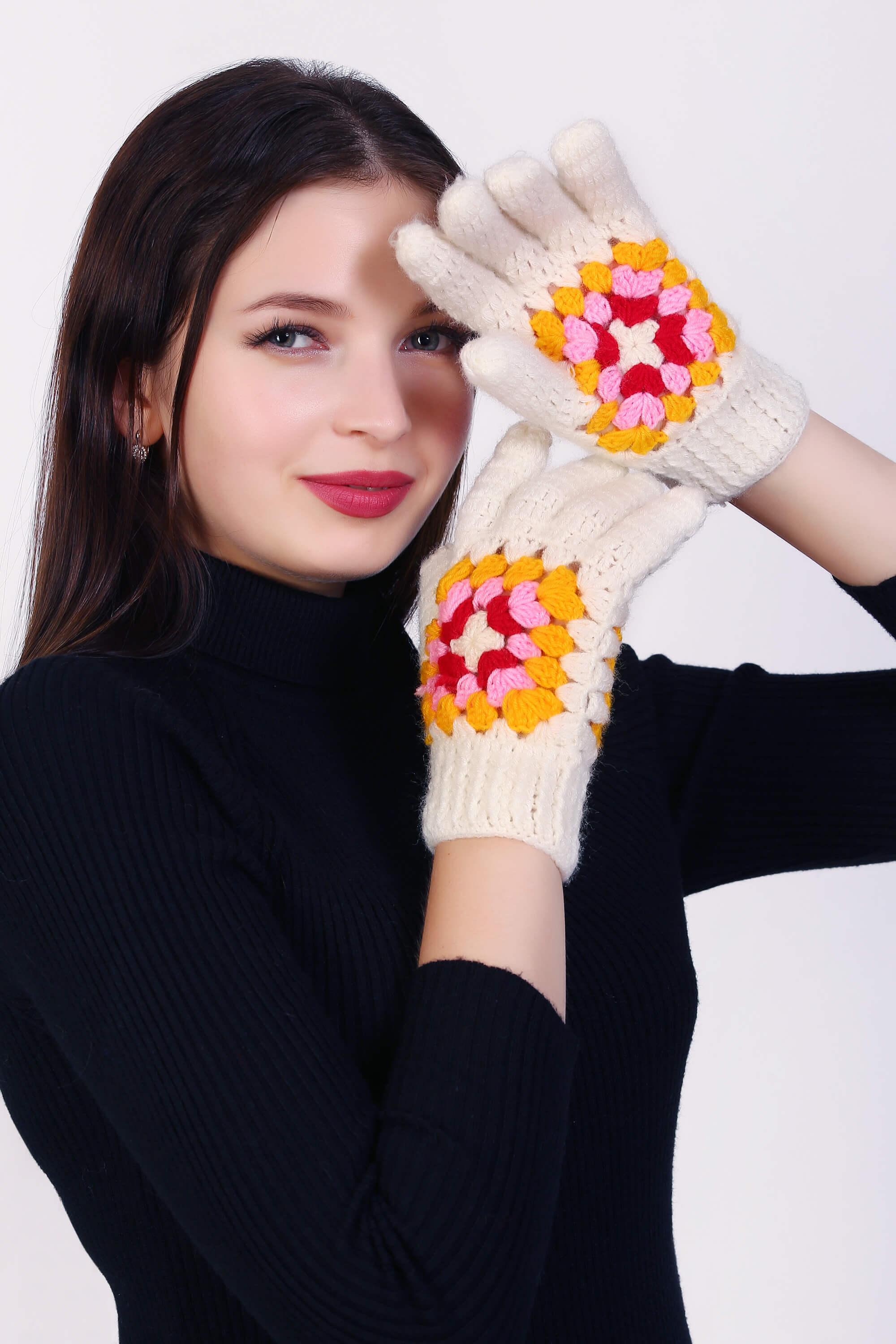 Crochet Comfort Granny Square Gloves