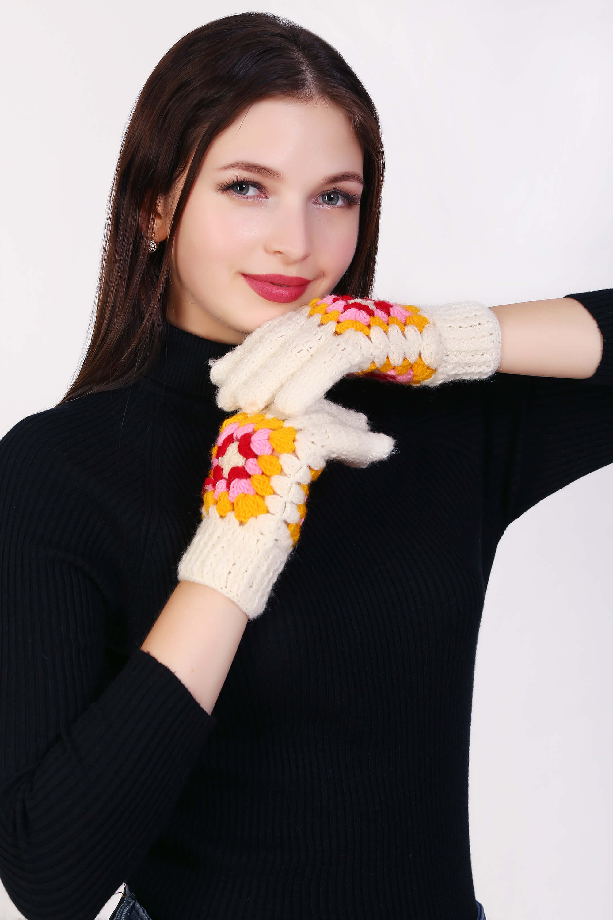 Crochet Comfort Granny Square Gloves